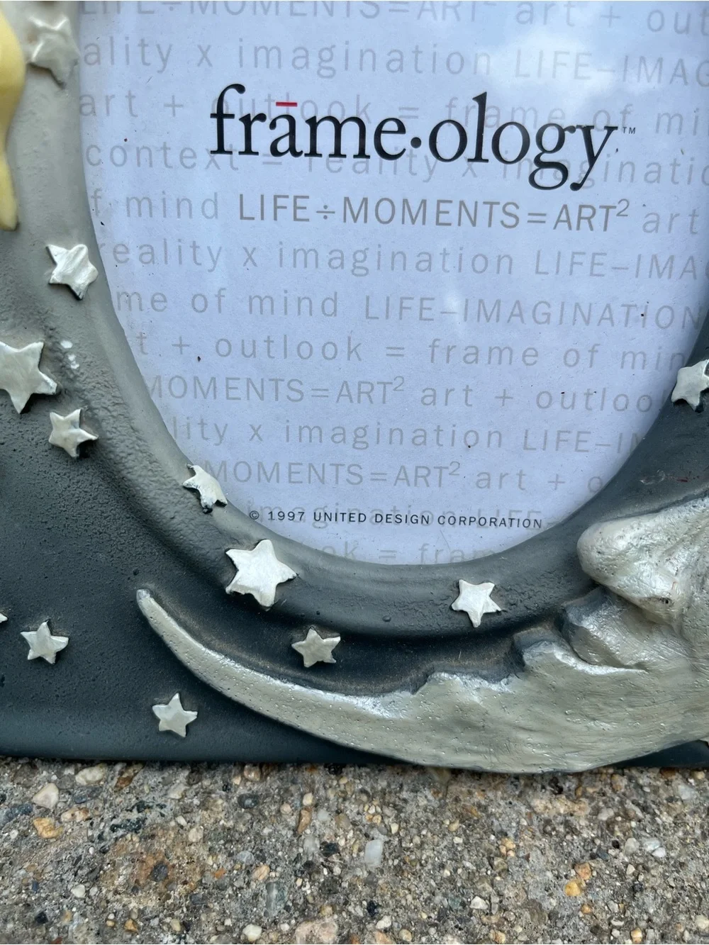 Vintage Sun & Moon Decorative Resin Picture Frame - 90’s celestial HTF